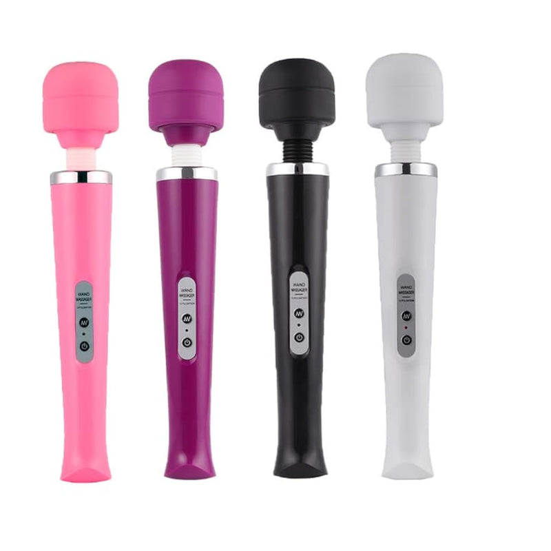 Av Wand Vibrator Massager Wand Handheld Vibrator Personal Massager Therapy 20 Speed Wireless Usb Rechargeable Adult Sex Toy For Women (Black)