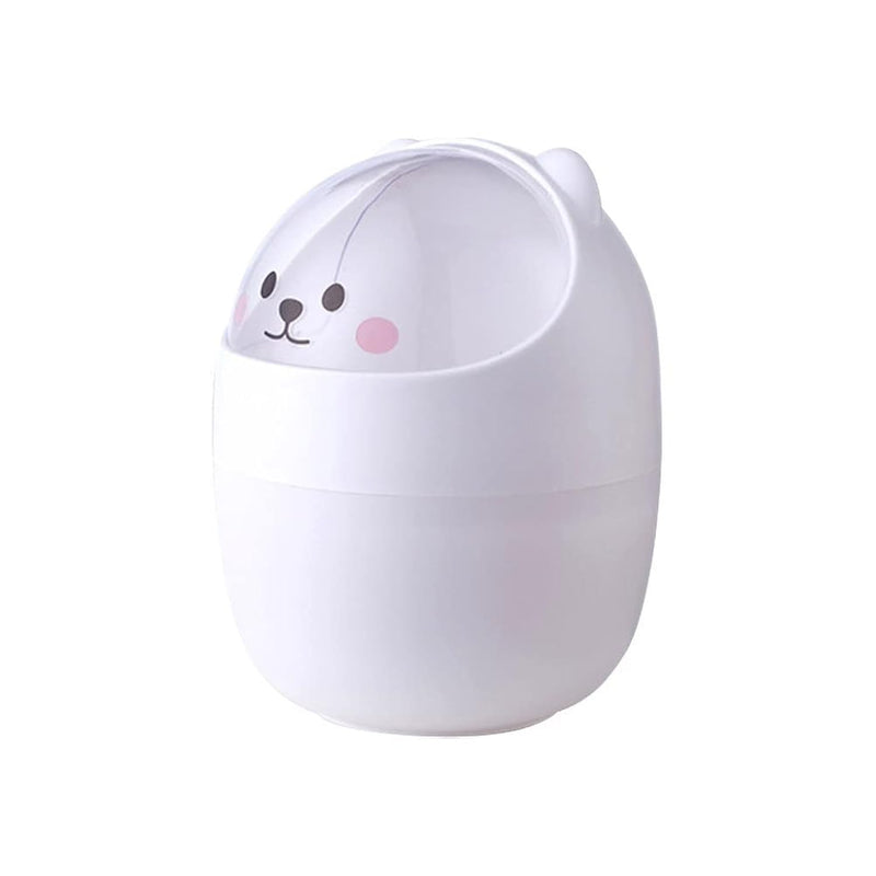 Cartoon Desktop Trash Can Creative Organizer Cute Mini Cat Table Dining Storage