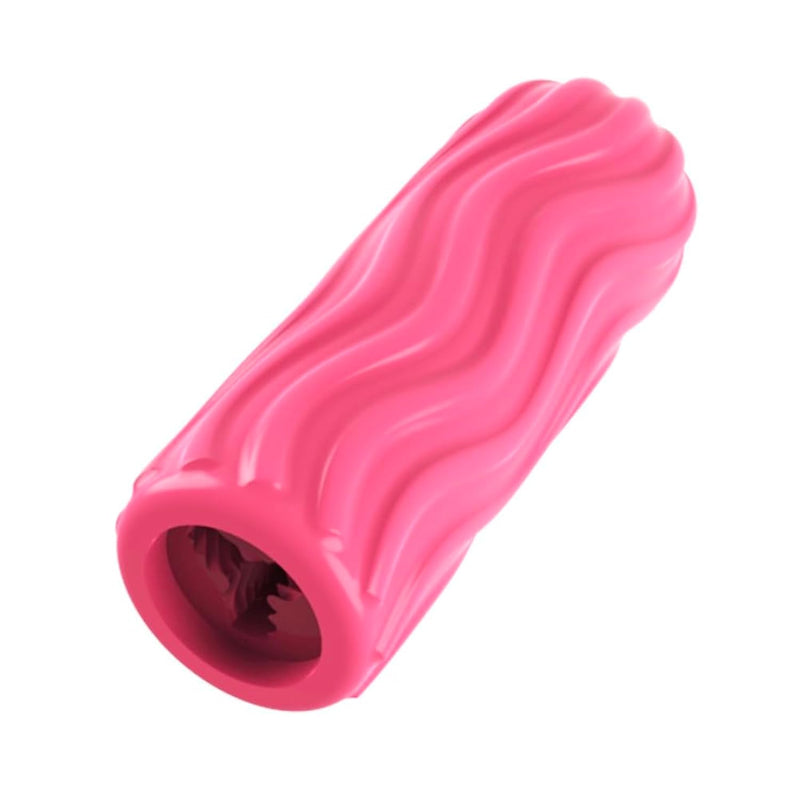 Turbine Male Masturbator Cup Sleeve Sex Toy With Unique Tunnel, Portable Pink Vagina Oral Sleeve Blowjob Sucking Stroker Suits For Any Size