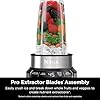 Blender, Nutri Pro, Personal Blender, For-Smoothies, Salsa, Shakes, and Frozen Drinks, Includes 2 Smoothie Cups, + Lids, Crushes Ice, Fruit, and Veggies, Single Serve Blender, Silver