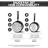 Nonstick Saucepan Set with Lid, 1 Quart and 2 Quarts Multipurpose Pots Set for Home Kitchen or Restaurant (Grey-Black)