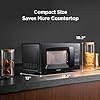 Countertop Microwave Oven with Sound On/Off, ECO Mode and Easy One-Touch Buttons, 0.7 Cu Ft, Black