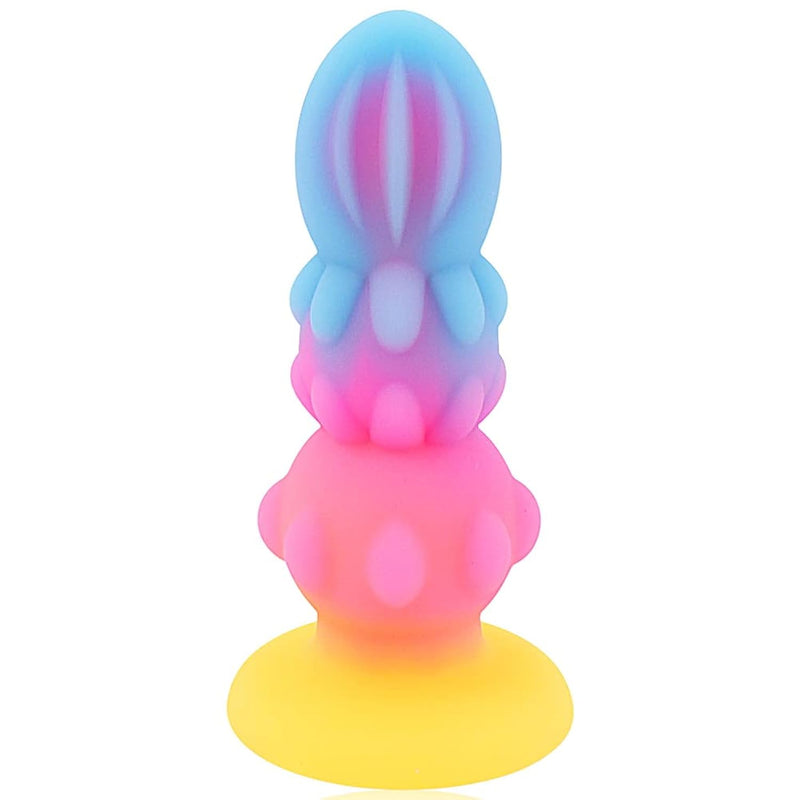 Anal Dildo Liquid Silicone Glow-In-The-Dark Dildo With Strong Suction Cups Anal Plugs G-Spot Stimulation Dildo For Men And Women Anal Beads Sex Toys (Xxl)