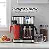 2-Way 12 Cup Programmable Drip Coffee Maker & Single Serve Machine, Glass Carafe, Auto Pause and Pour, Black