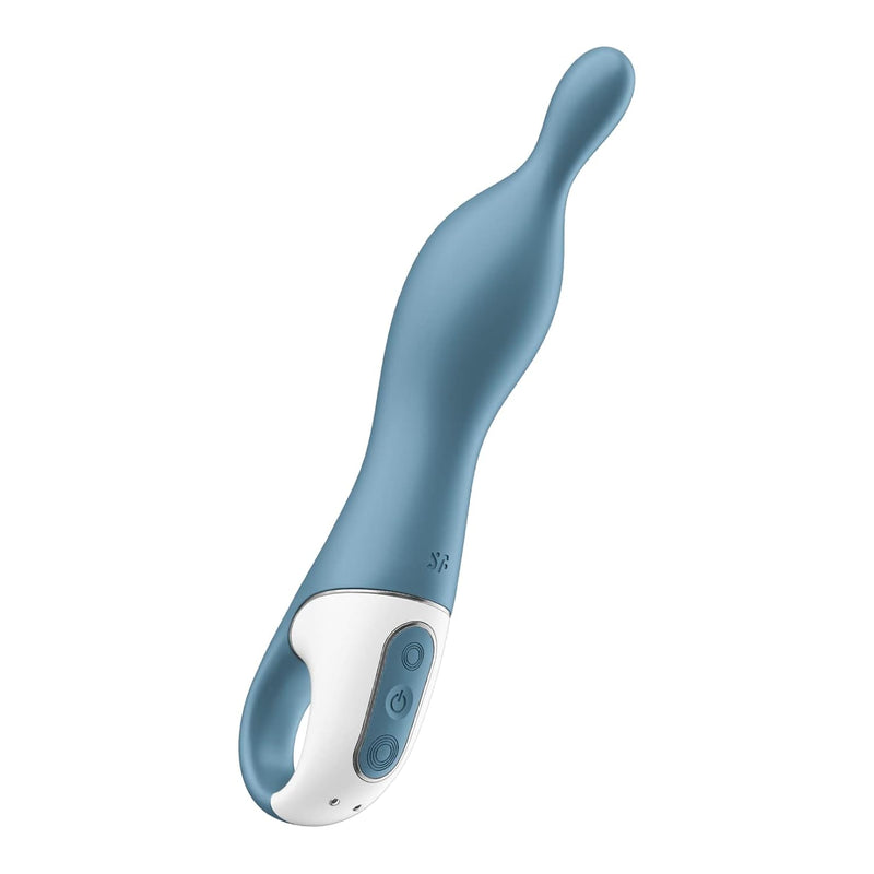 A-Mazing 1 A-Spot Vibrator For Women - Vibrating Dildo, G-Spot Stimulator, Sex Toy With Curved, Ergonomic Shape, Flexible Tip - Waterproof, Rechargeable (Berry)