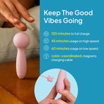 Hello Pocket Wand – Compact Silicone Bullet Vibrator with 6 Modes, Rechargeable & Waterproof