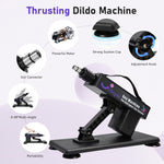 Automatic Thrusting Sex Machine with 7 Dildo Attachments, 3XLR Connector for Couples