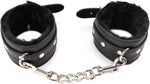 Adjustable PU Leather Handcuffs & Ankle Cuffs Bondage Restraint Set (Black)