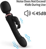 Realistic Thrusting Silicone Wand with Strong Suction Cup, Waterproof & Hands-Free