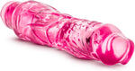 9 Inch Realistic Dildo Vibrator with Adjustable Speeds – Waterproof, Flexible, and Quiet Female Vibrating Penis Vibrator for Intimate G-Spot and Clitoral Pleasure – Adult Toys for Womens - Pink