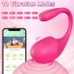 Sex Toys Vibrator for Women, Wearable Mini G Spot Vibrators Dildo with App Remote Control, Long Distance Panty Vibe with 10 Vibrations, Adult Toy & Games Anal Stimulator for Men Womens & Couple (Pink)