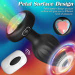 Vibrating Butt Plug with Remote – 10 Modes, Light-Up Crystal Base, Prostate Toy