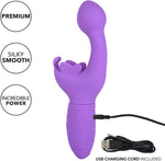 Rechargeable Butterfly Kiss Vibrator – Purple, Dual-Stimulation Clitoral & G-Spot