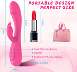 Rabbit G Spot Vibrator Sex Toys, 7 * 7 Vibrating Modes 8.4'' Couple Realistic Vibrators Anal Dildo Wand Adult Toys, Adult Sex Toys for Women and Couples Pleasure (Rose)