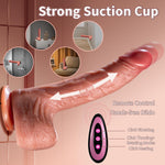 Thrusting Dildo Vibrator Sex Toys for Women Realistic Dildos 6in1 Penis with Suction Cup 9 Vibrations & 3 Thrusting Swing, Heating Modes Anal Dildo with Remote Control Couple Adult Sex Toys & Games