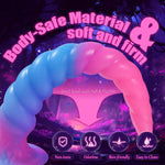 Anal Sex Toys Monster Dildo - 9.4" Long Butt Plug Dildo, Anal Dildo for G-spot and Prostate Massager, Anal Plug with Strong Suction Cup, Luminous Fantasy Dildo for Men and Women