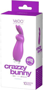 Rechargeable Bunny Bullet Vibrator – Clitoral Stimulator & Adult Toy for Women (Purple)