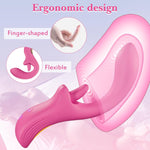 Womens Sex Toy Dildo Vibrator, G Spot Vibrator Lip Tongue Licker Rotating for female Clitoral Vagina Anal Sex, 5 Licking & Vibrating Modes, Rabbit Vibrator Nipple Massager Adult Sex Toys & Game Couple