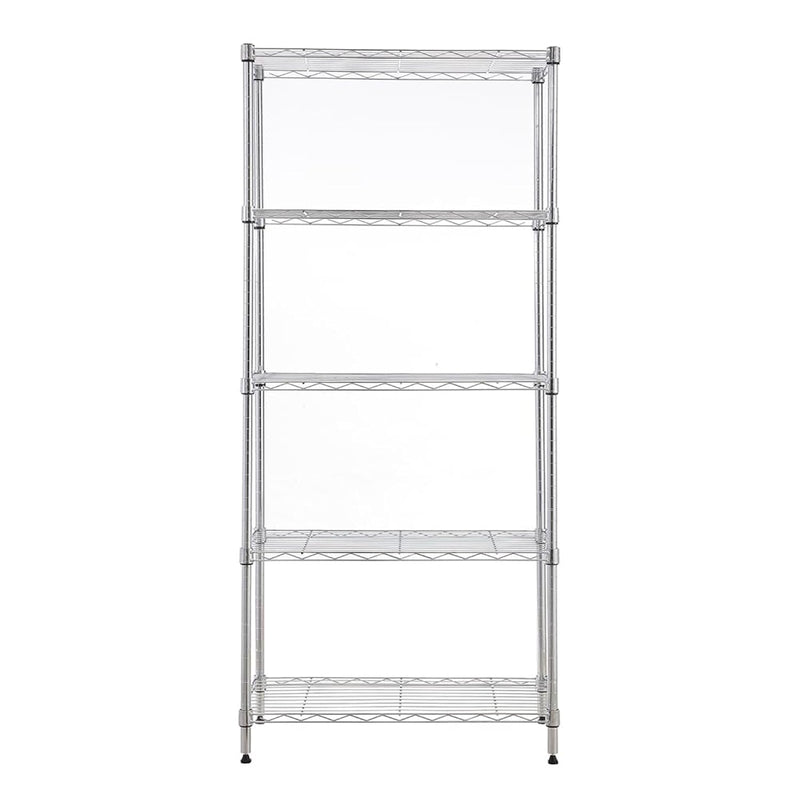 Mzg Steel Heavy Duty 5-Tier Utility Shelving Unit Steel Organizer Wire Rack For