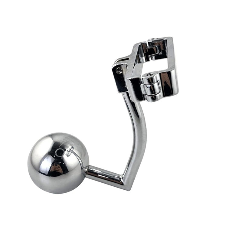 Sex Toy Round Ball Metal Vestibular Anal Plug, Anal Plug, Penis Lock Ring, Restraint Lock Ring, Dual Purpose Adult Sexual Toy For Homosexuals