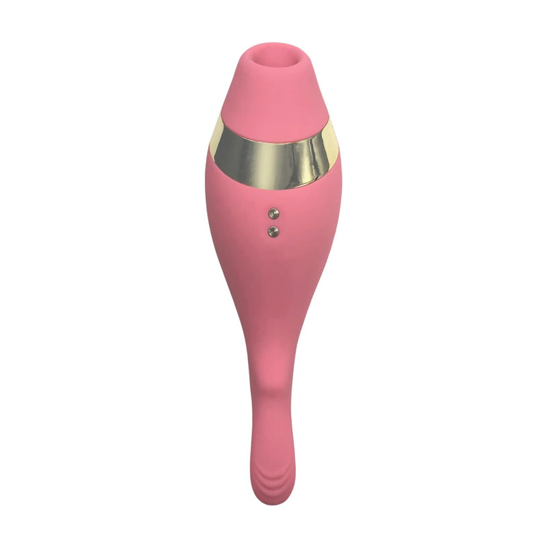 The Adventurer Air Pressure Vibrator | Rechargeable & Shower-Friendly | Made With Velvet Soft Silicone | 5 Air Sensations & 10 Vibrating Speeds Pink