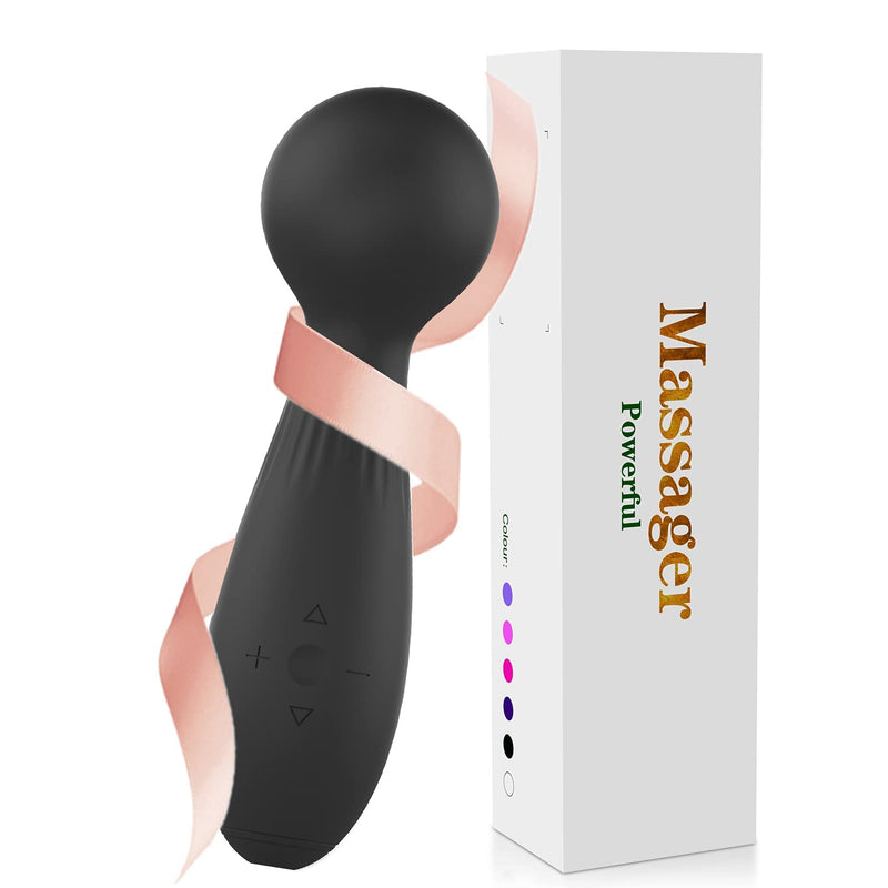 Personal Wand Massager, Black Vibrator For Women