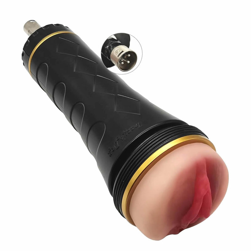 Big Male Masturbators Cup For 3Xlr Sex Machine Automatic Thrusting Pocket Pussy Penis Stroker Cup Sucking Toys Textured Vagina For Men Masturbation