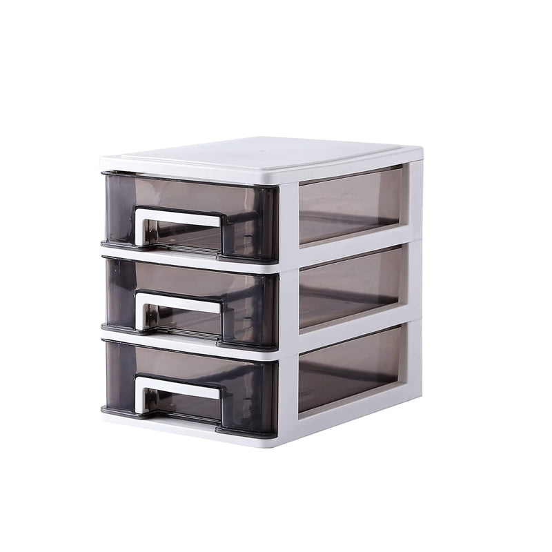 3 Drawer Plastic Storage - Plastic Storage Bins With Drawers, Desktop Storage Dr