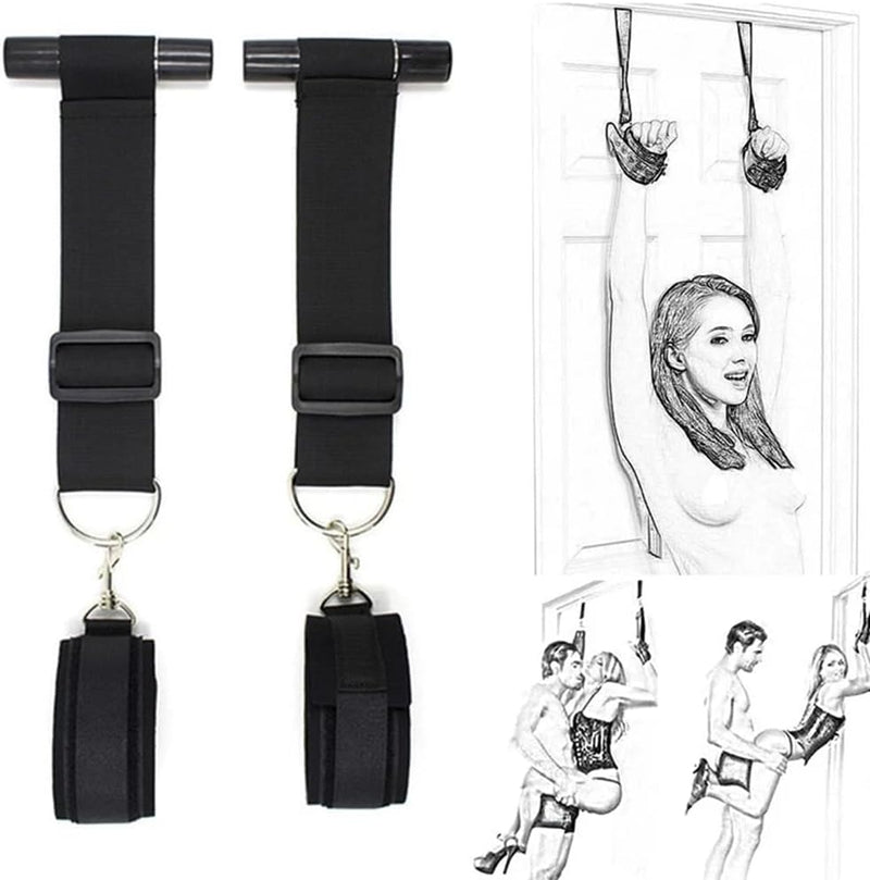 Door Hanging Sex Swing Accessory BDSM Slave Erotic Bondage Handcuff Restraint Rope Sex Swings Straps for Women Adult Couples Sex Toys