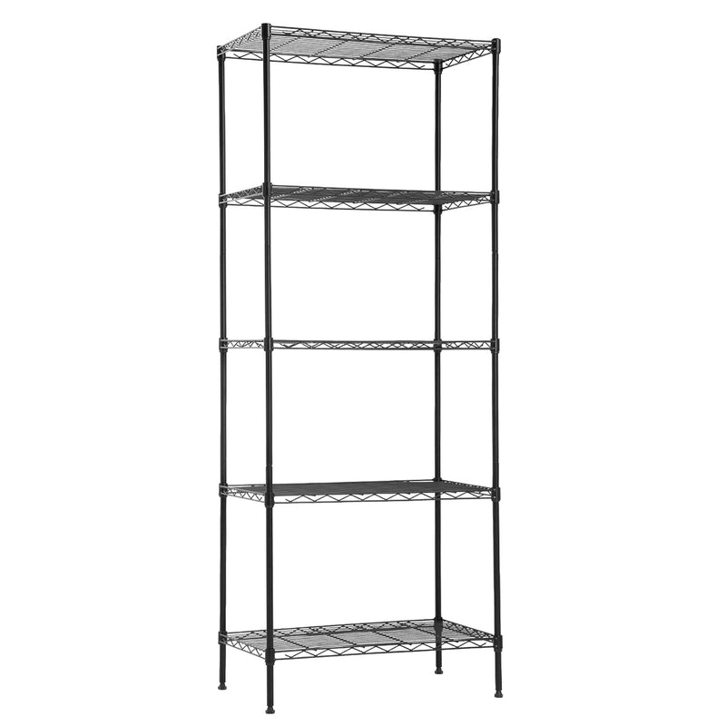 14" D×24" W×60" H Wire Shelving Unit Metal Commercial Shelf With 5 Tier Layer Ra