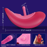 Sex Saddle with 3 Attachments Riding Sex Machine for Women, Thrusting Fuck Machine for Pleasure with 4 Function and Remote Control, Wireless Adult Sex Toy Flapping Vibrator Dildo for Anal Play