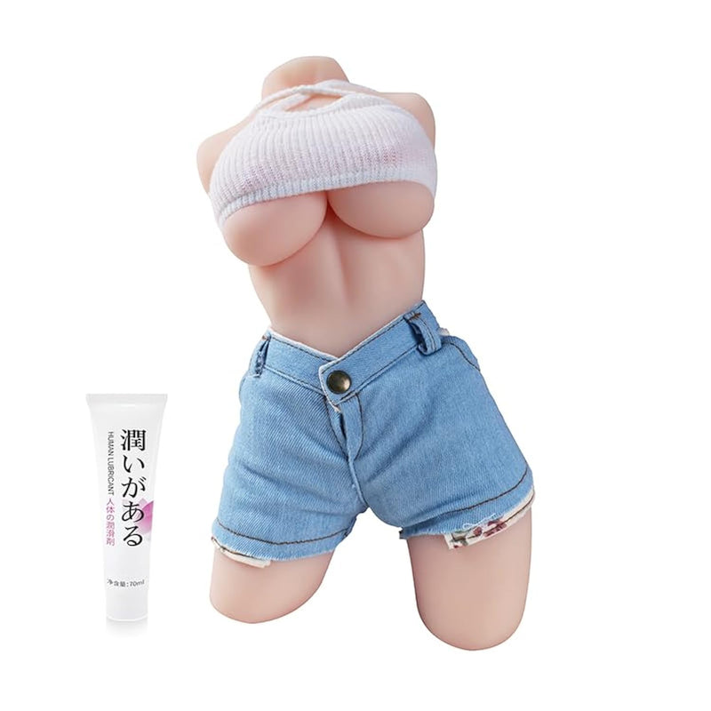 Mini Sex Dolls Giant Breast Wrap Airplane Cup Adult Male Product Can Insert Masturbation Model Doll(Equipped With Heating Rod And Lubricating Oil)