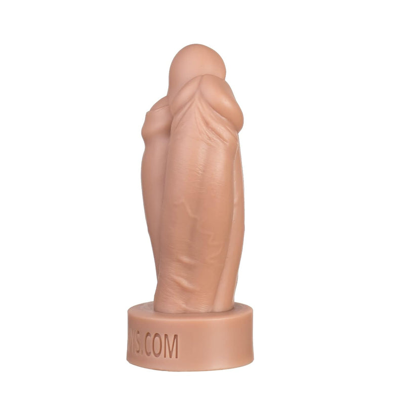 Silicone Realistic Triple Dildos - Large Thick Dildo With Strong Suction Cup For Advanced Players - Realistic Lifelike Fake Penis For Sensual Pleasure - Anal Adult Sex Toys For Women And Men