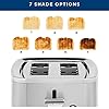 2 Slice Stainless Steel Toaster, Extra Wide Slots for Toasting Bagels, Breads, Waffles & More, 7 Adjustable Shade Settings, Removable Crumb Tray, Countertop Kitchen Essentials, 850 Watts