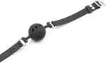 Breathable Black Silicone Sex Ball Gag, BDSM Restraints Sex Toys Bondage Gag for Sex