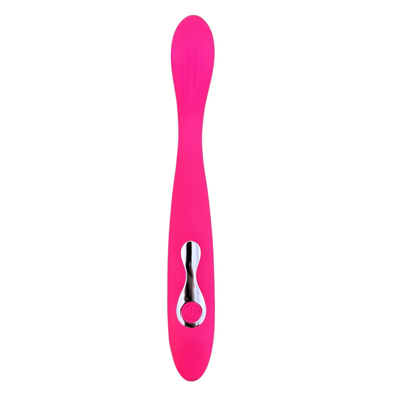 Premium Silicone Vibrator - Ultimate G Spot & Clitoral Stimulator 10 Vibration Modes, Waterproof Soft & Flexible - Clit, G-Spot & Nipple Personal Massager For Women & Couples (Pink)