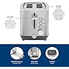 2 Slice Stainless Steel Toaster, Extra Wide Slots for Toasting Bagels, Breads, Waffles & More, 7 Adjustable Shade Settings, Removable Crumb Tray, Countertop Kitchen Essentials, 850 Watts