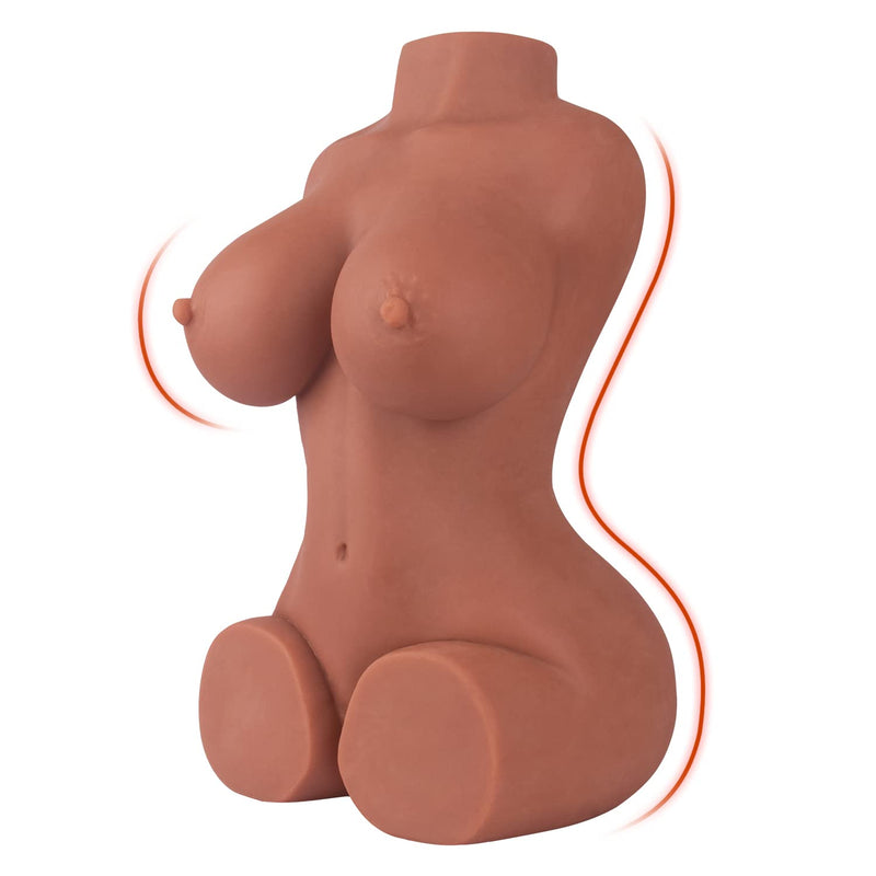 14 Lb Sex Doll Male Masturbator Pocket Pussy Likelife Doll Love Doll For Men, With A Female Torso And Life-Size Proportions,With Vaginal And Breast, Dual Channel Design