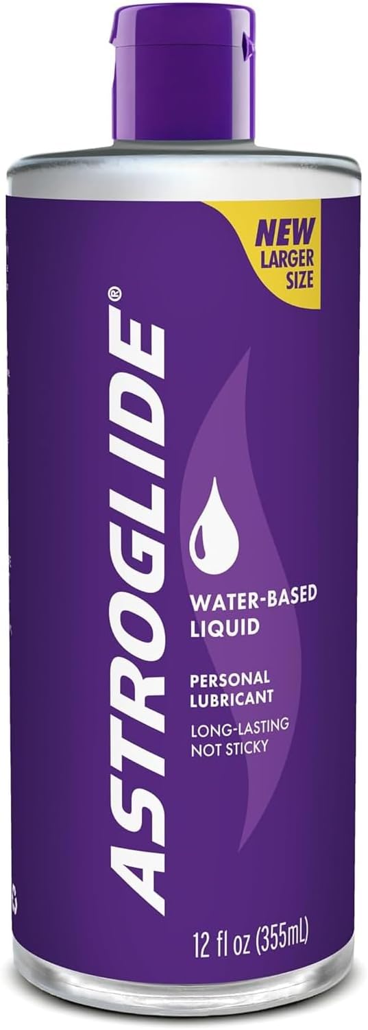 Water Based Lube (12 Fl Oz), Liquid Personal Lubricant, Long-Lasting Sex Lube for Men, Women and Couples, Safe for Toys, Value Size