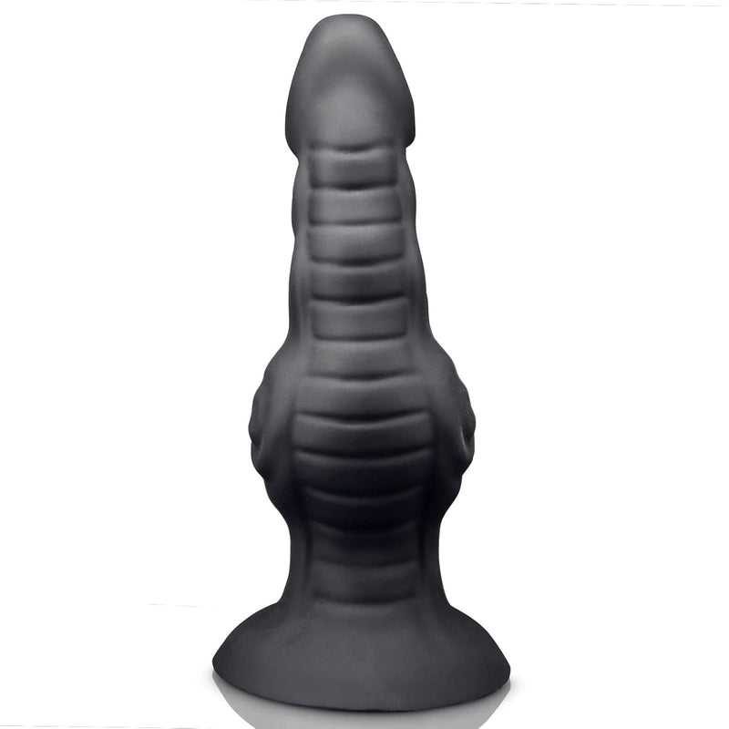 Realistic Dildo 7.87 Inch Black G-Spot Dildo Liquid Silicone Textured Fake Penis With Strong Suction Cup & Big Knot & Tapered Glans Sex Toys For Women Men Vaginal Anal Masturbation