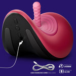 Sex Saddle with 3 Attachments Riding Sex Machine for Women, Thrusting Fuck Machine for Pleasure with 4 Function and Remote Control, Wireless Adult Sex Toy Flapping Vibrator Dildo for Anal Play