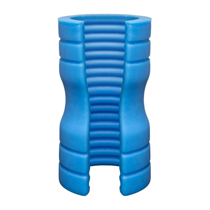 Optimale™ - Truskyn™ Silicone Stroker - Ribbed - Blue