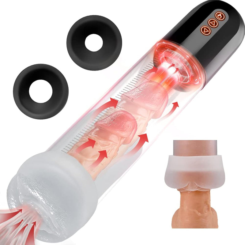 Electric Penis Vacuum Pump With 5 Suction Intensities, Rechargeable Penis Enlargement Pump With Pocket Pussy For Penis Enlarger, Automatic Male Masturbator Penis Pumps Male Sex Toys For Men Erections