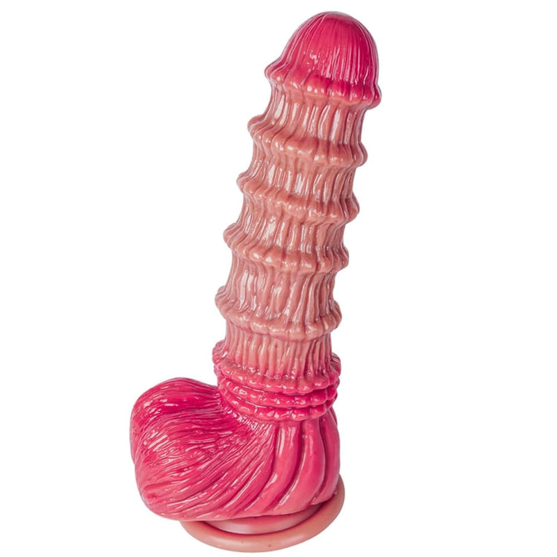 Huge Monster Fat Silicone Dildo: 11 Inch Realistic Ribbed Textured Giant With Big Suction Cup - Extra Large Thick Dildo For Women - Prostate Massager - Xxl Sex Fantasy Dildo Toy For Adults