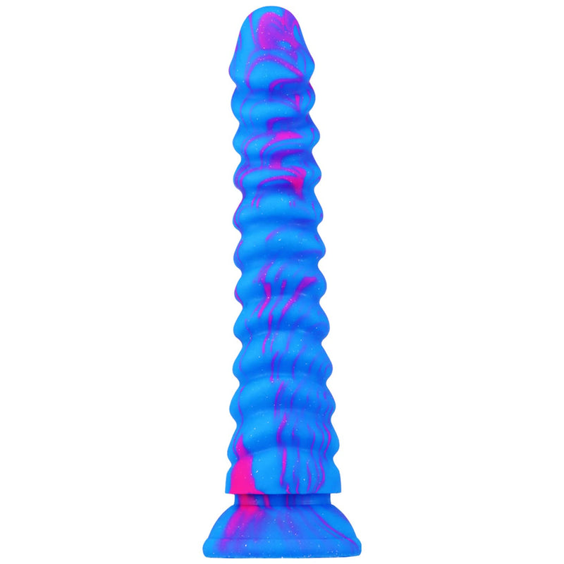 Realistic Colorful Dragon Dildo Anal Plug, 8.58 Inch Soft Flexible Liquid Silicone Dildo Thick Anal Bead Adult Sex Toy With Strong Suction Cup