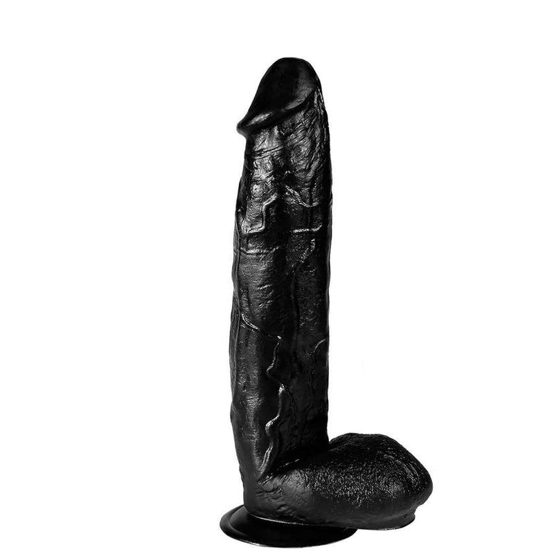 12" Realistic Dildo For Beginners With Strong Suction Cup Lifelike Silicone Dildo For G-Spot Stimulation Female Masturbating Dildos Vaginal Anal Thrusting Adult Sex Toys For Women CouplesBlack