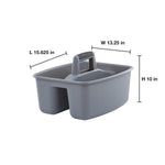 Rough and Rugged All-Purpose Cleaning Caddy, Grey/Black 2 Count