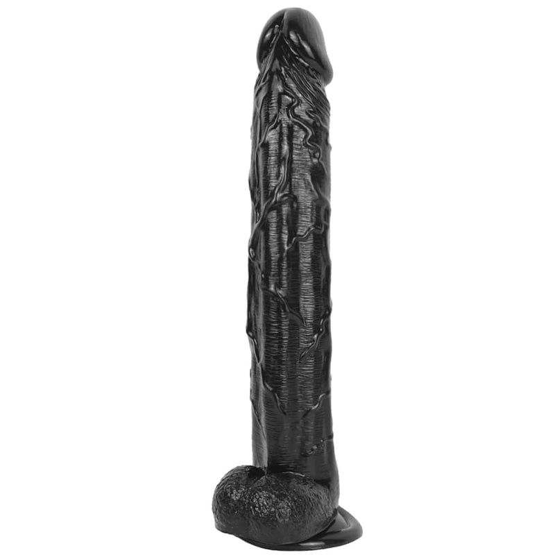 Realistic Dildo, 13 Inch Huge Dildo With Powerful Suction Cups For G-Spot Stimulation And Anal Play, Soft Lifelike Fake Penis Big G Spot Dildo Adult Sex Toy For Women/Men/Couple Pleasure, Black