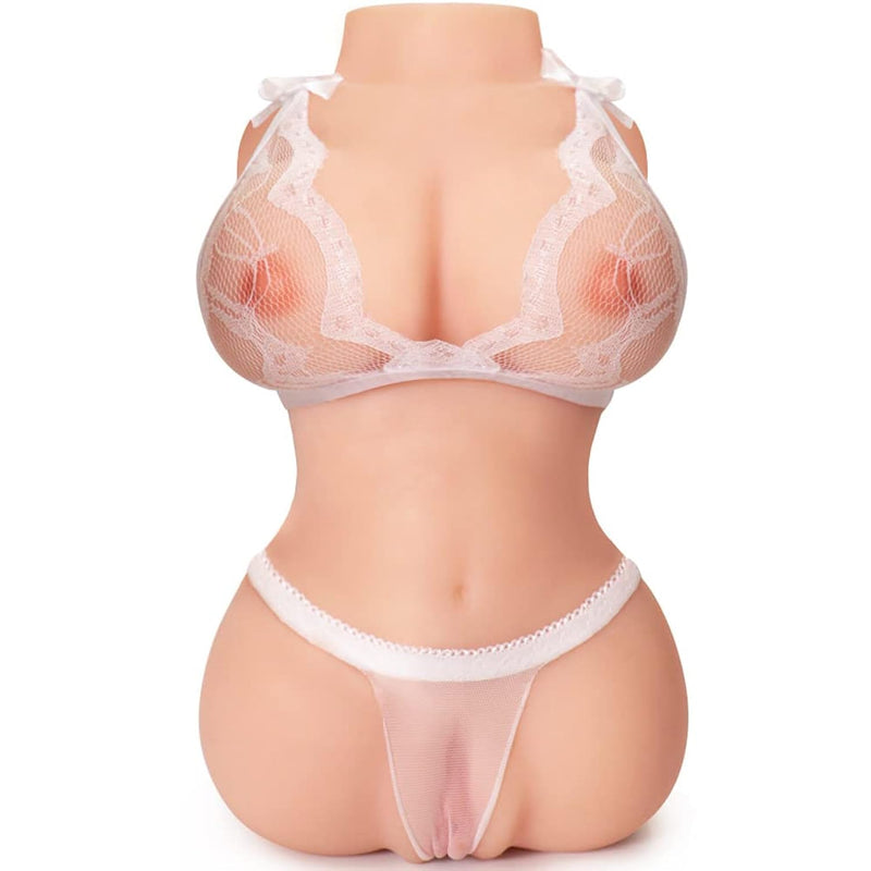 5.1Lb Sex Doll For Male,Mini Love Doll Masturbator With Realistic Boobs Vagina& Anal, Lifelike Pocket Pussy With Built-In Spine, Male Sex Toys For Men Masturbation And Orgasm White