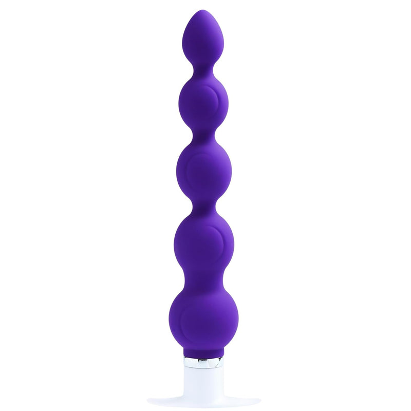 Quaker Anal Vibrator, Mens Prostate Vibe, Vibrating Adult Sex Toy, Easy Insertion Round Tip, Quick Removal Grip Handle (Into You Indigo)